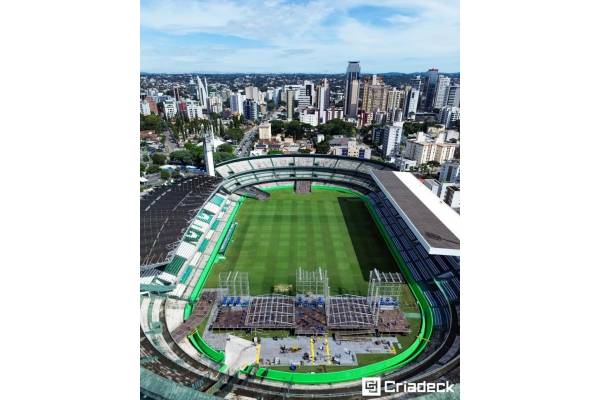 Piso Plástico Criadeck Ultra Reforça Segurança nos Estádios de Curitiba. 